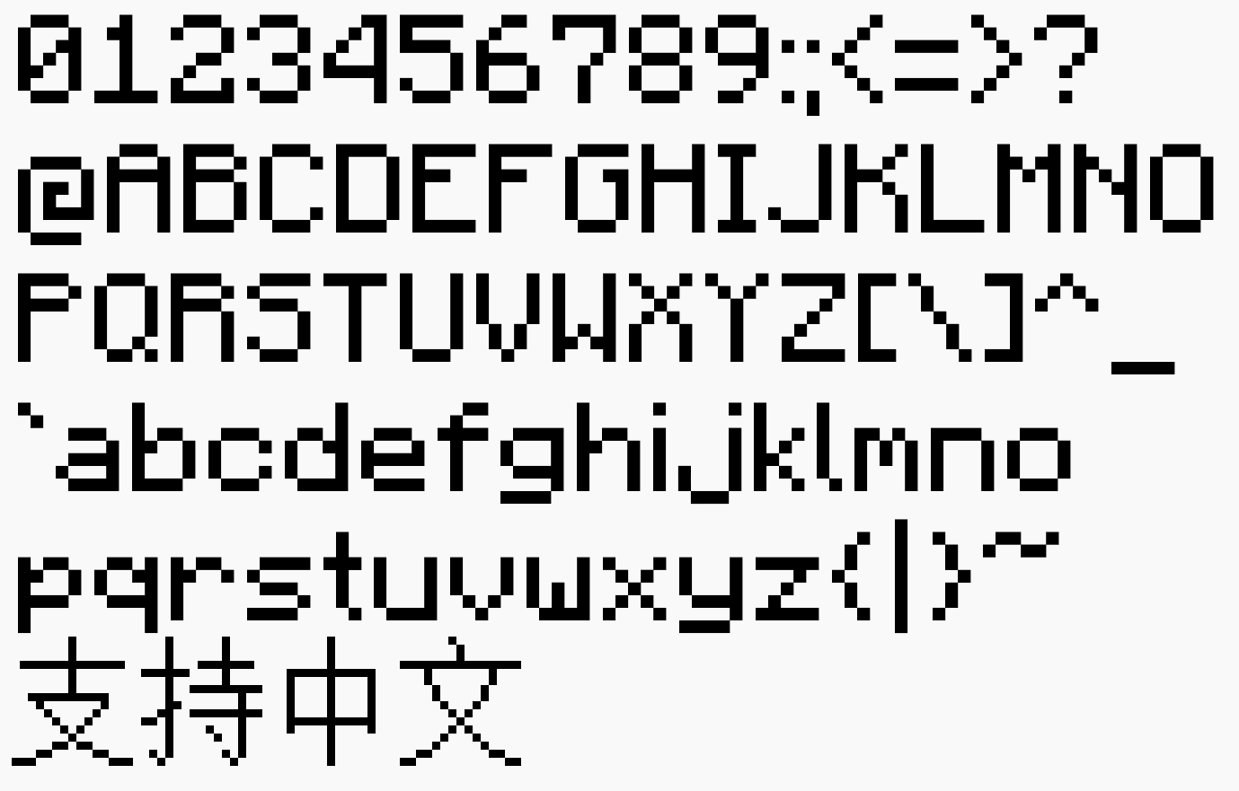 字体预览