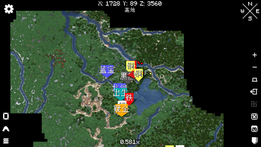 出生点附近地图